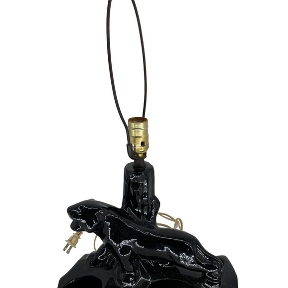 MCM Other - MCM ATOMIC AGE CERAMIC PANTHER VINTAGE LAMP W ORIGINAL SHADE 1950s
